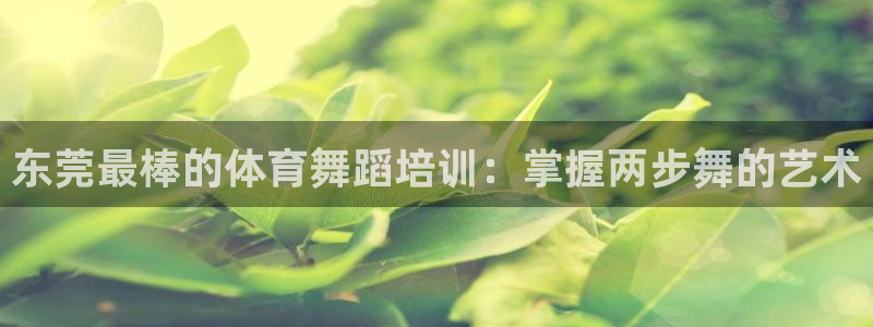 极悦官网旗舰店地址：东莞最棒的体育舞蹈培训：掌握两步