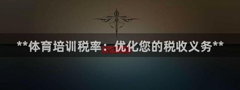 加盟极悦教育：**体育培训税率：优化您的税收义务**