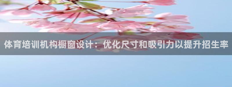 极悦平台登录好7.0.2.4安装：体育培训机构橱窗设