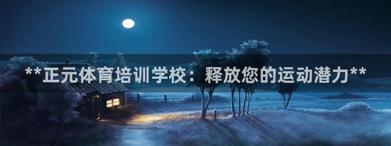 极悦平台注册官网下载：**正元体育培训学校：释放您的