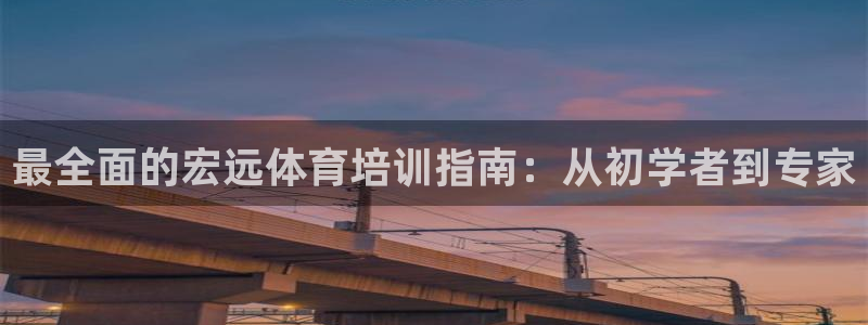 极悦平台代理电话：最全面的宏远体育培训指南：从初学者